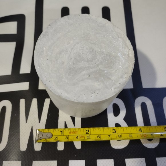 Small cement flower pot 3in unsealed/unpainted - New! - Picture 2 of 2